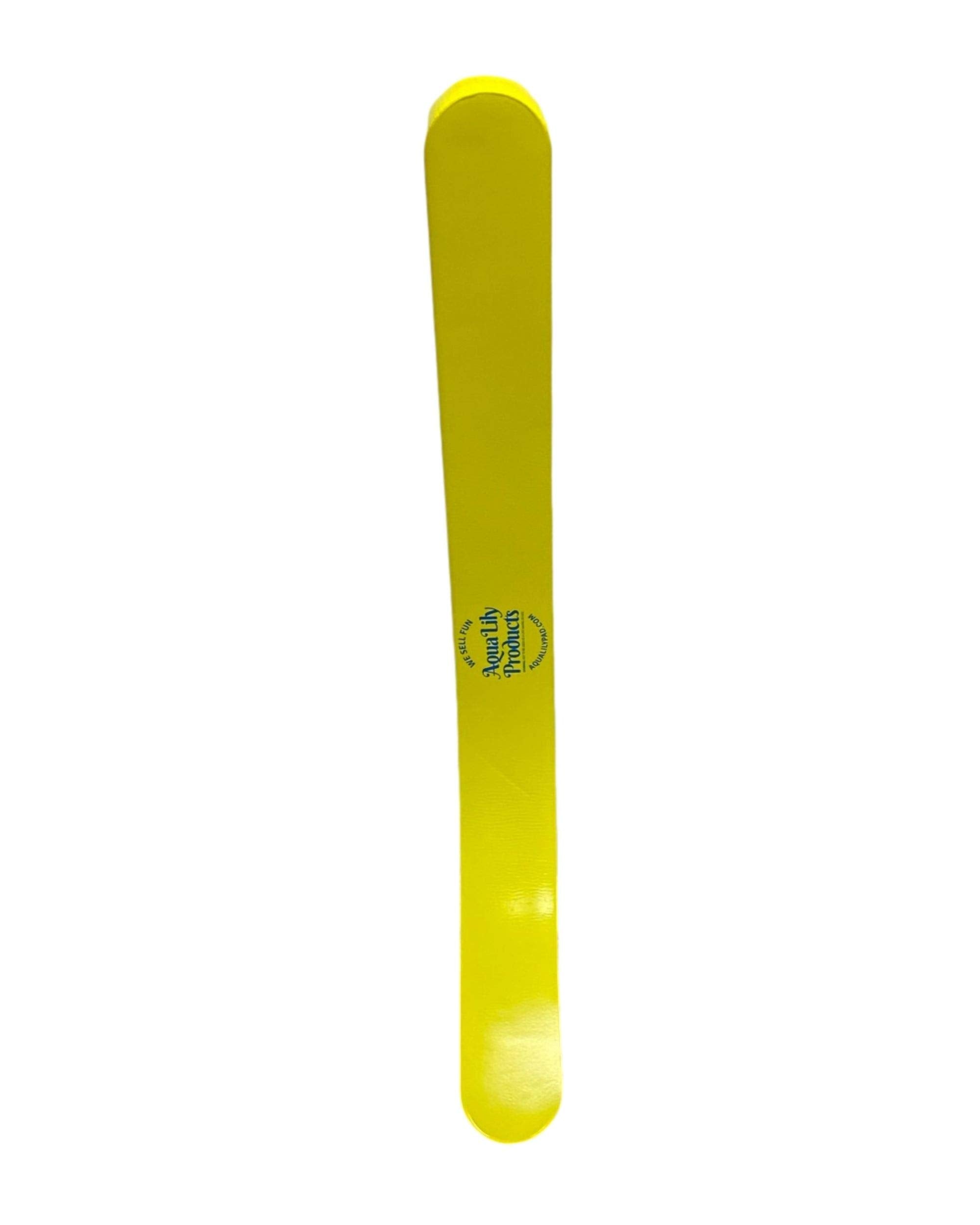 Aqua Lily Pad Pool Noodle Vinyl Foam Drifter Float (43.7” L x 4.3” W x 1.5” H) Ultra Soft and Buoyant for Swimming, Floating, and Water Exercise, Supports 1 Adult (Yellow)