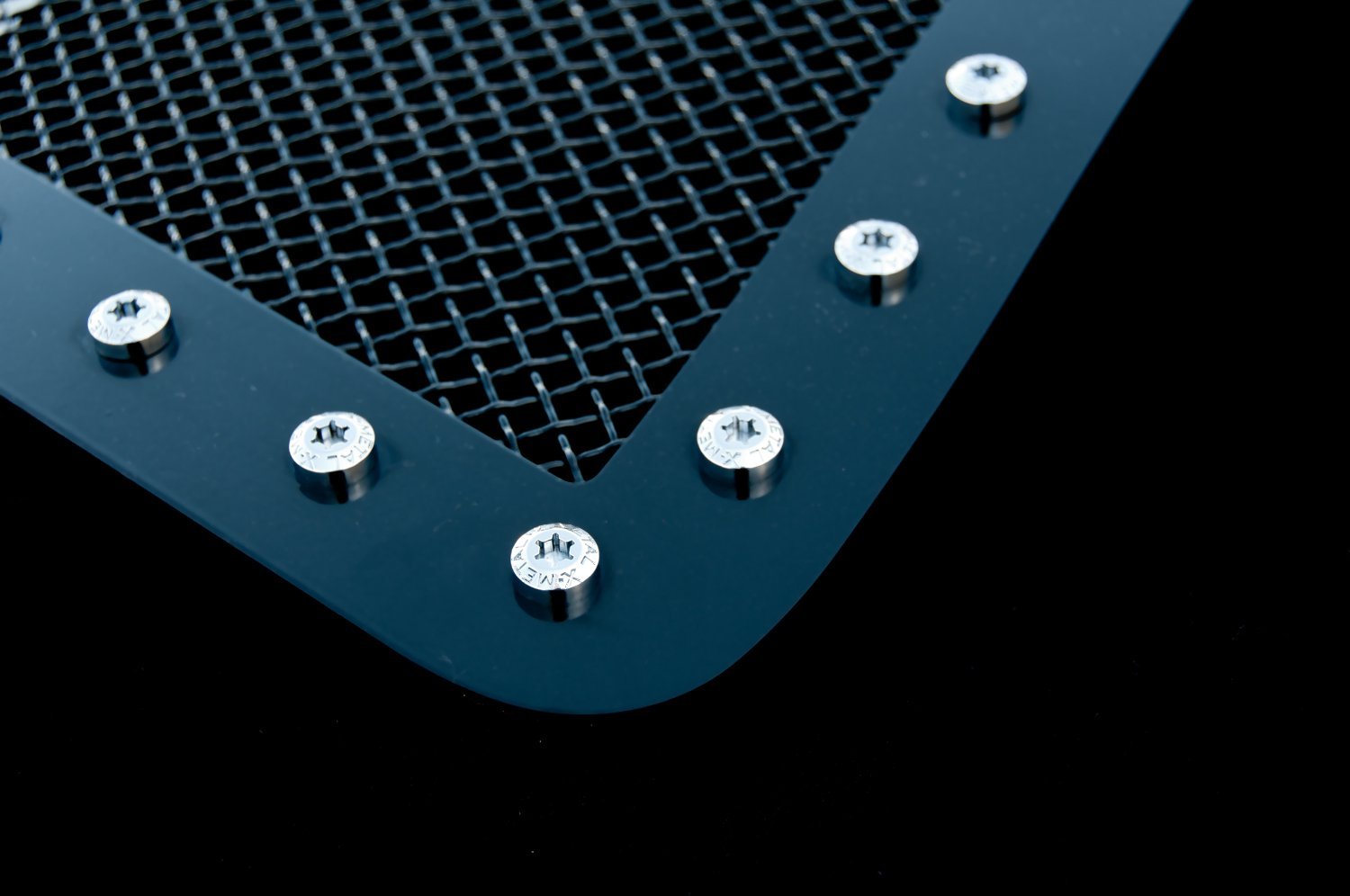 2007-2010 Silverado HD T-Rex Grilles X-Metal Grille, Black, 2 Pc, Overlay, Chrome Studs - PN #6711121