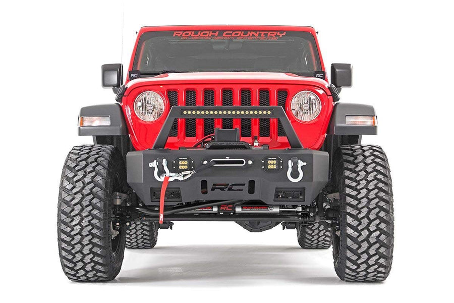 Rough Country Dual N3 Steering Stabilizer for Jeep Wrangler JL & Gladiator JT (2018-2025) with 2.5-8" Lift - Enhanced Control & Reduced Vibration, Easy Install