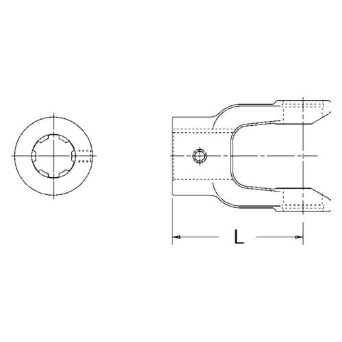 22-1134 Neapco Power Take Off End Yoke