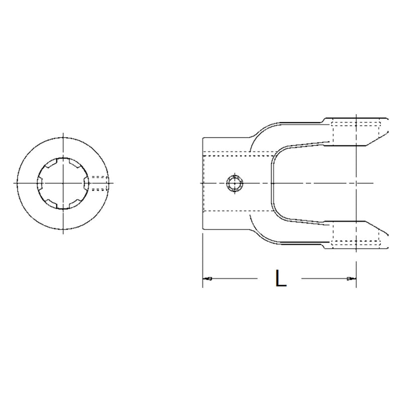 22-1134 Neapco Power Take Off End Yoke