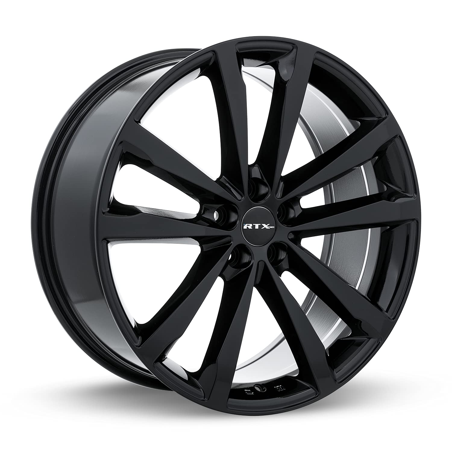 Custom RTX WHITLEY Wheel - 20x8.5, 38 Offset, 5x108 Bolt Pattern, 63.4mm Hub - Black Rim