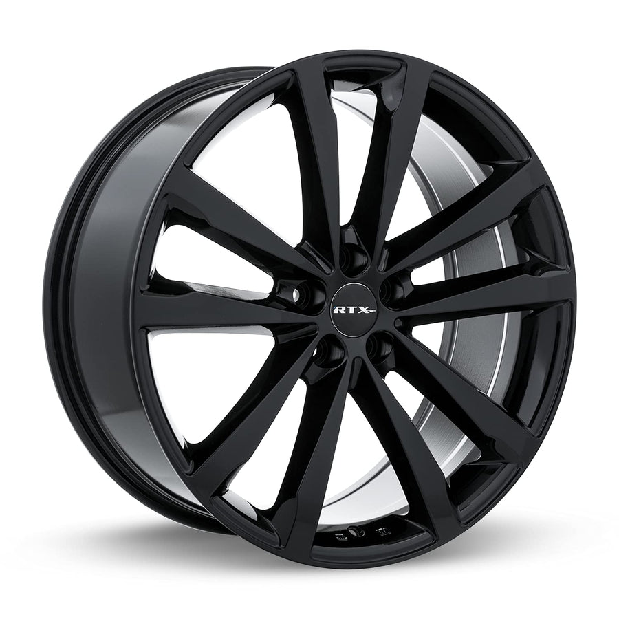 Custom RTX WHITLEY Wheel - 20x8.5, 38 Offset, 5x108 Bolt Pattern, 63.4mm Hub - Black Rim