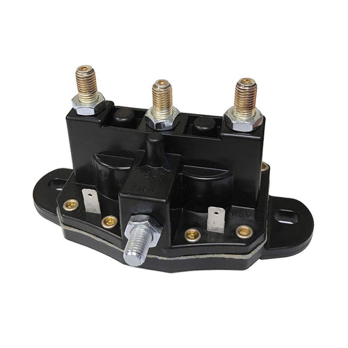 Lippert Dual-Polarity Replacement Reversing Solenoid with Silver / Bronze Alloy Posts for Hydraulic Leveling Systems and RV Slide-Outs - 118246