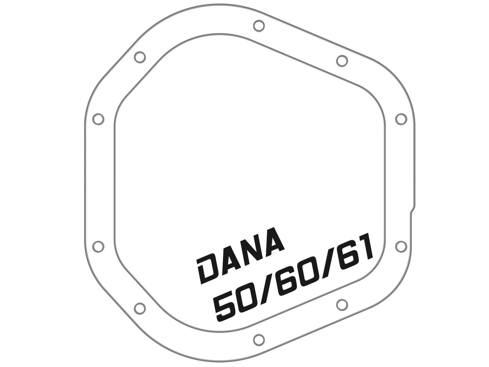 aFe POWER Front Differential Cover Pro Series Black w/Machined Fins - #46-71100B - Ford F-250/F-350 99-23 (Dana 50 / Dana 60 / Dana 61 Axles)