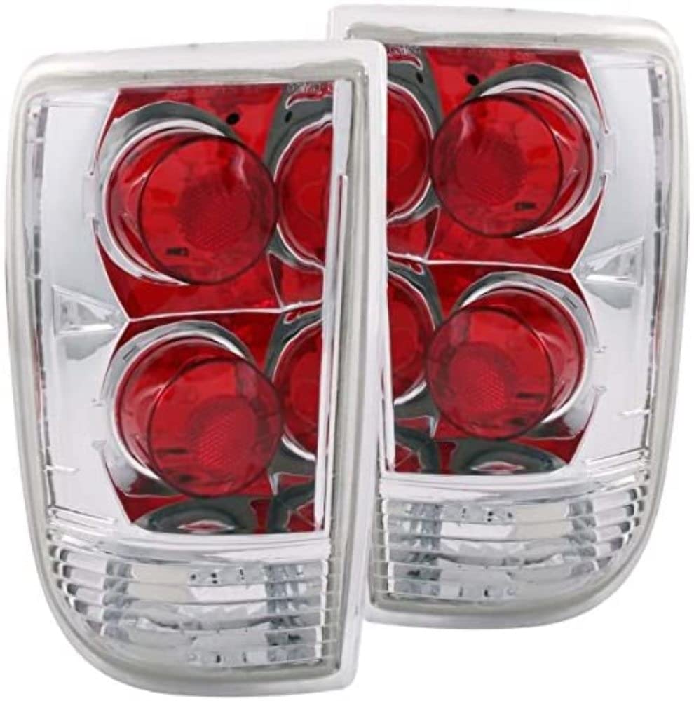 Chrome Euro Tail Light Set-Clear Lens ANZO USA 211004