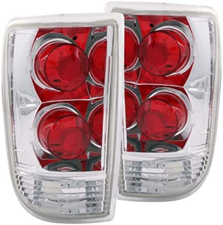 Chrome Euro Tail Light Set-Clear Lens ANZO USA 211004