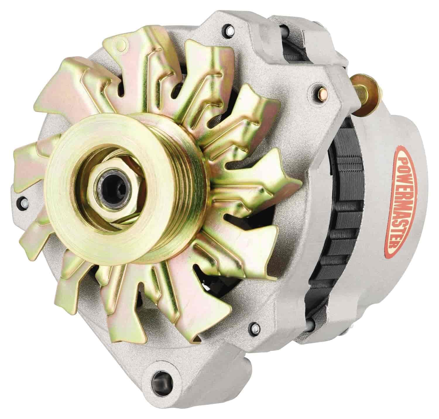Alt GM CS130 Powermaster Natural 140A 6 grv Pulley Offset Right MTG 1-Wire or OE Hookup