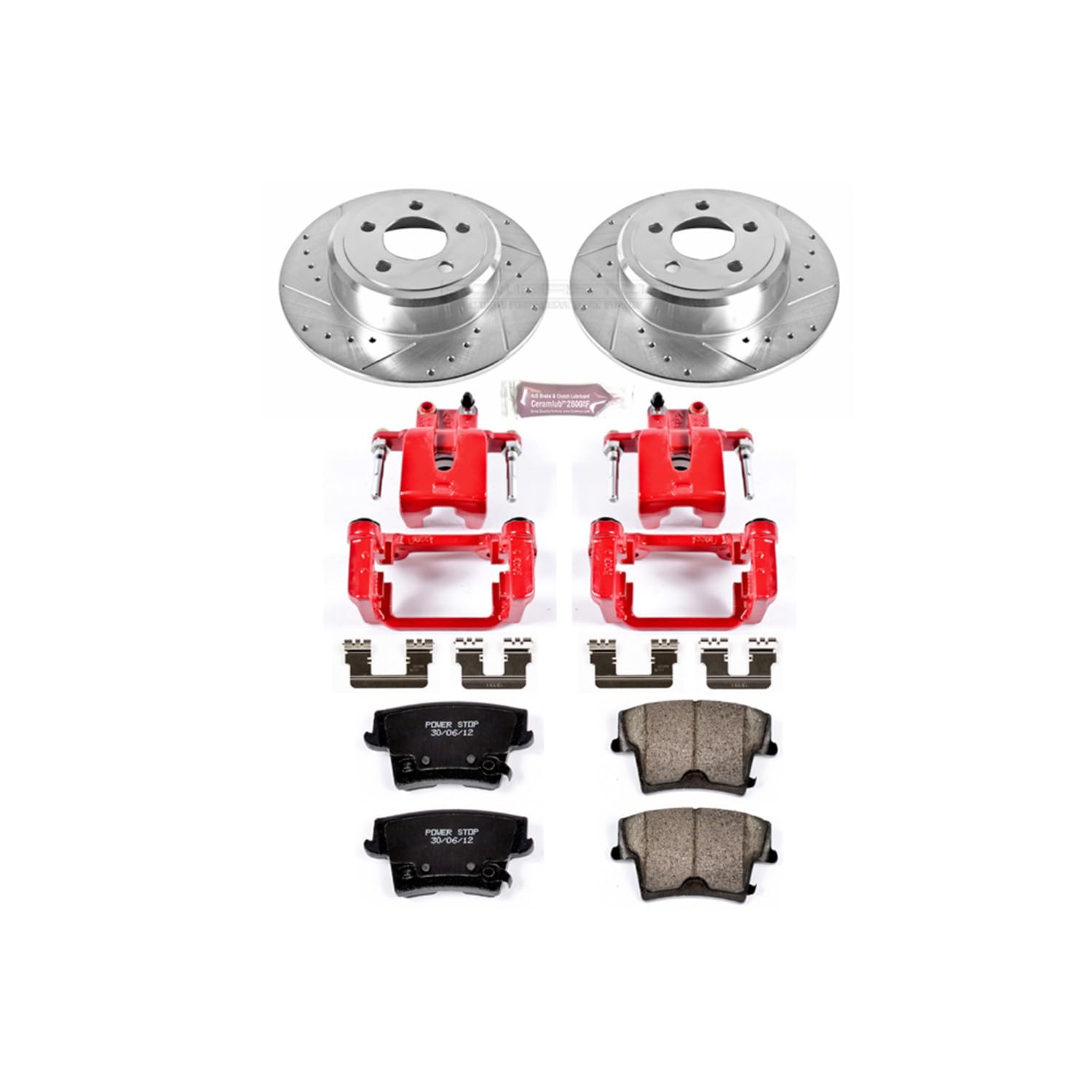 1-Click Power Stop KC1719 Brake Kit with Performance Caliper