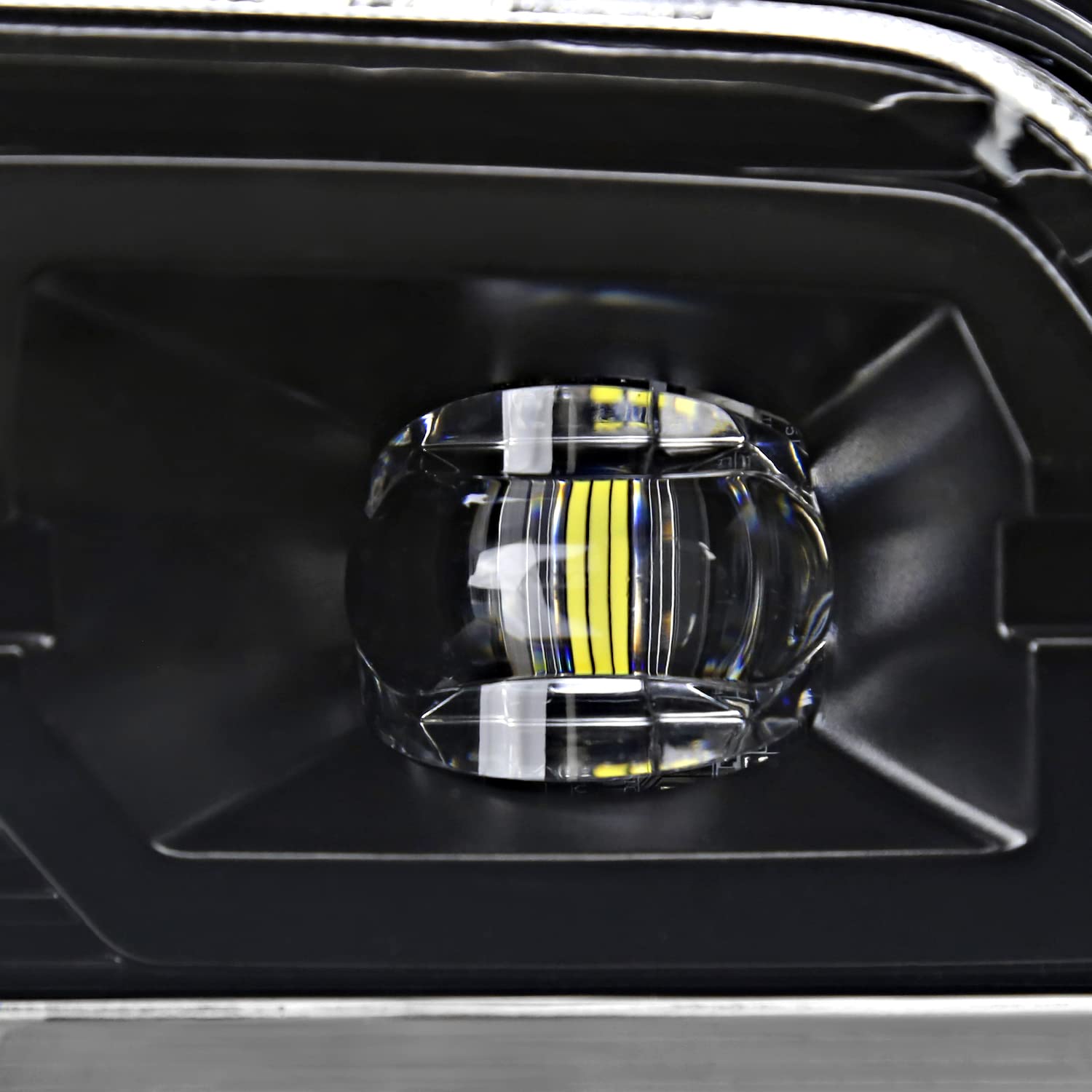 Black LED Fog Lights SPEC-D TUNING with Universal Wiring and Switch Compatible with 2019-2022 Chevrolet Silverado 1500, 2020-2022 Silverado 2500HD/3500HD
