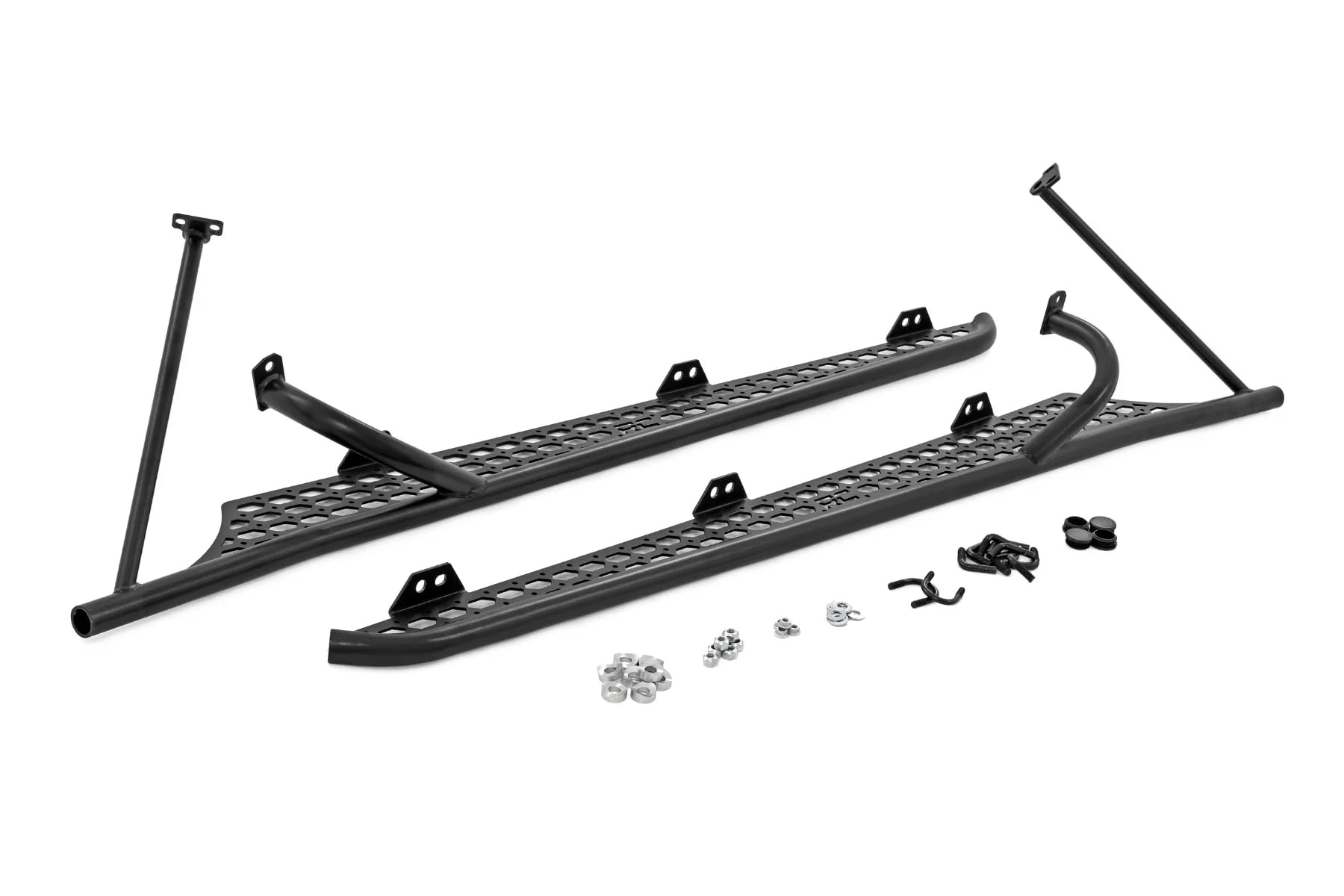 Rough Country Rock Sliders for RZR XP4 1000 Polaris (2019-2023) - Fits 4-Seater Models, Protects UTV from Rocks, Trees, Debris