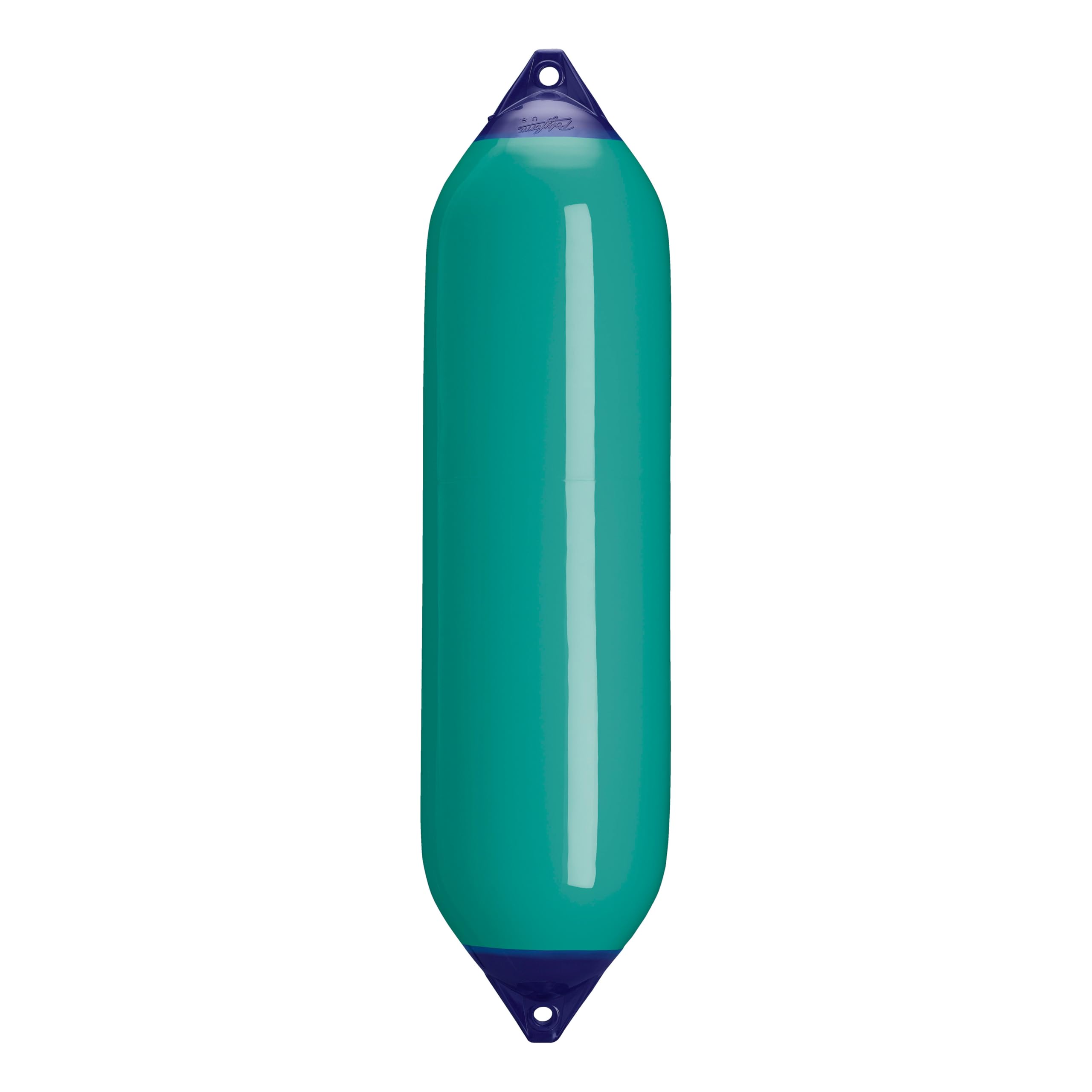 F-8 Standard Polyform Boat Fender Blue Ropehold - Teal