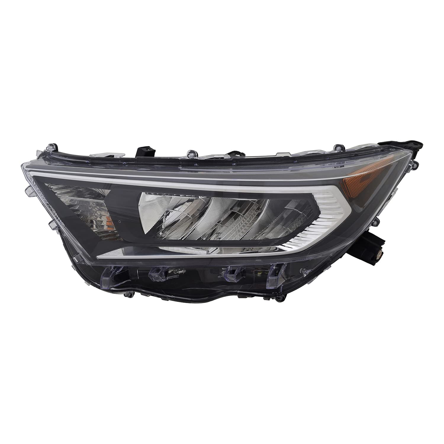 Left TYC Headlight Assembly Compatible with 2019-2021 Toyota Rav4