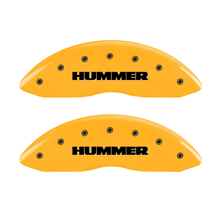 Caliper Covers MGP 52002SHUMYL, Yellow