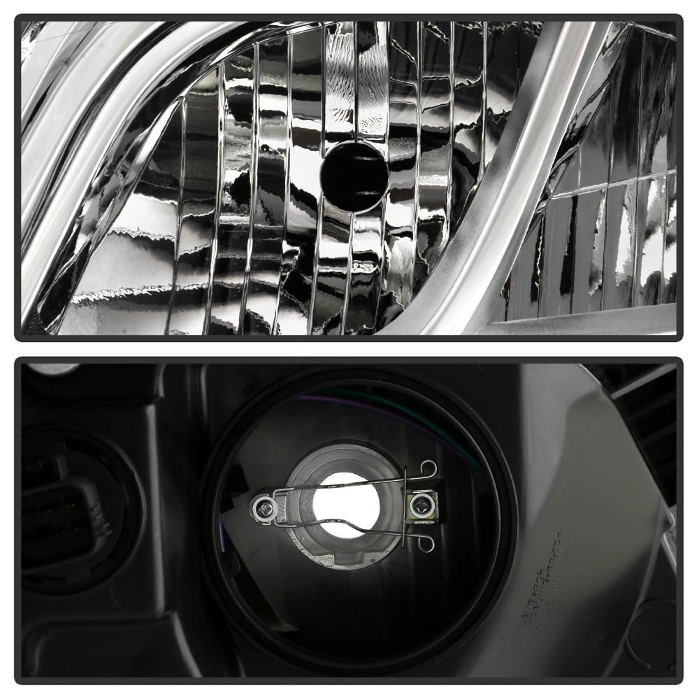 Chevy Traverse 2013-2017 Spyder (OE) OEM Style Headlights - Left and Right - Low Beam-H11(Not Included) ; High Beam-H7(Not Included) - Chrome