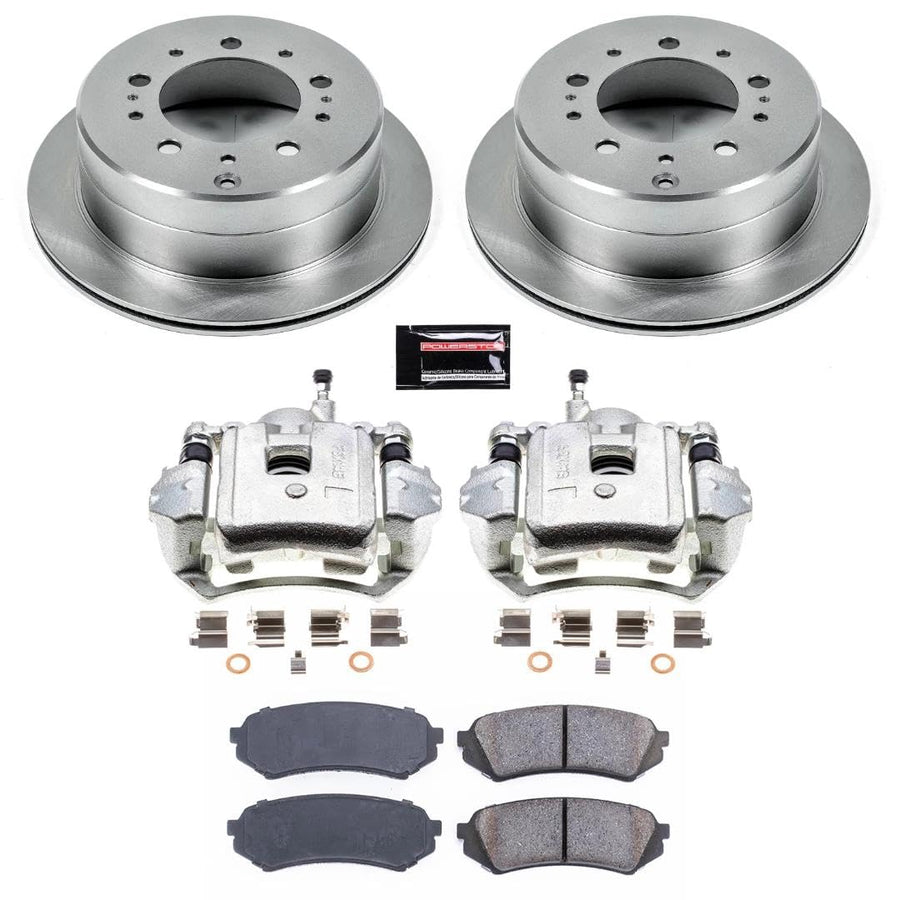Power Stop KCOE1134 Replacement Autospeciality Rear Caliper Kit- OE Rotors, Ceramic Brake Pads, Calipers For Lexus LX470 1998-2007, Toyota Land Cruiser 1998-2007 [Model Specific]