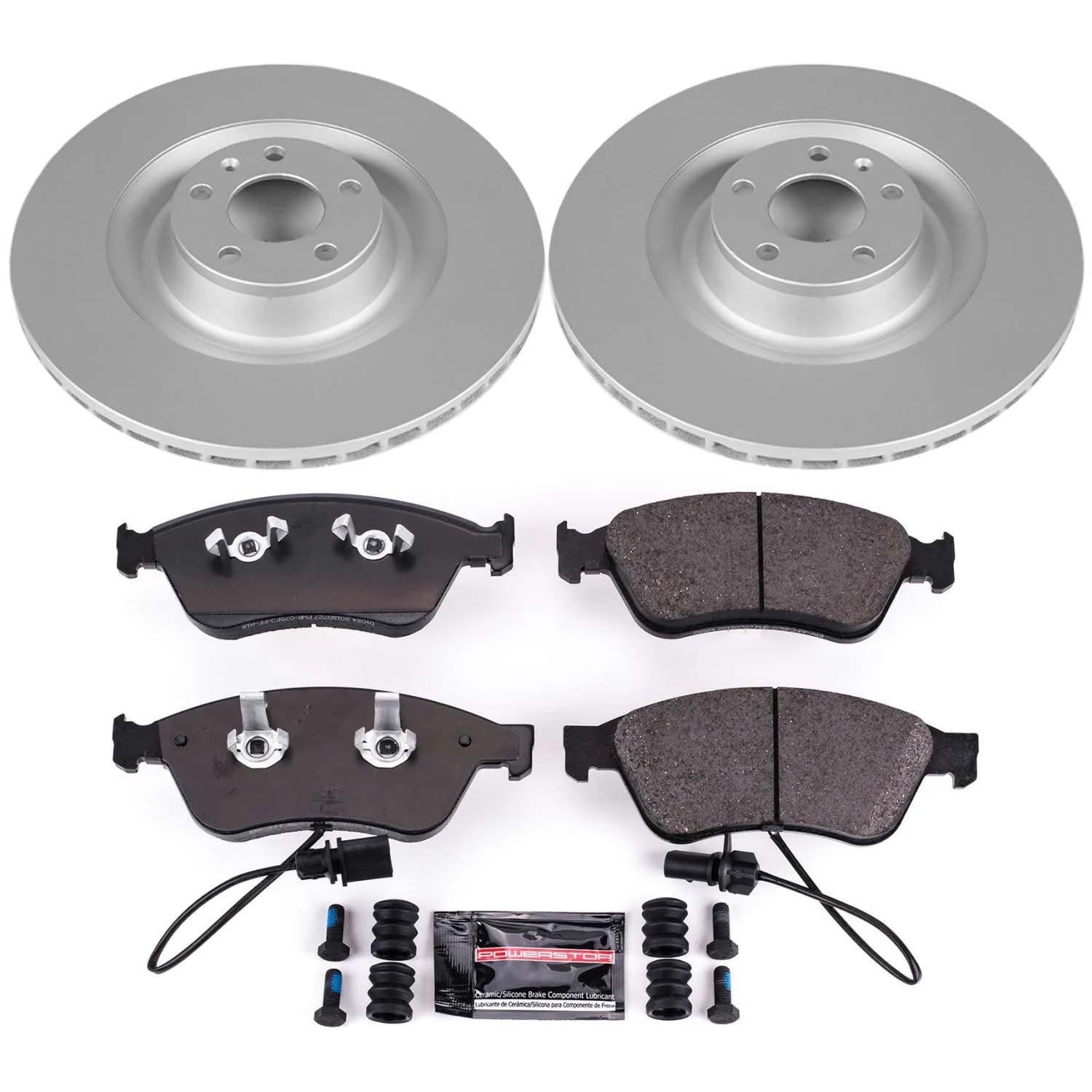 Power Stop Z23 Evolution Geomet Coated Brake Kit For Audi A8 Quattro 2005-2009, 2007-2009 Audi S8 [Model Specific]