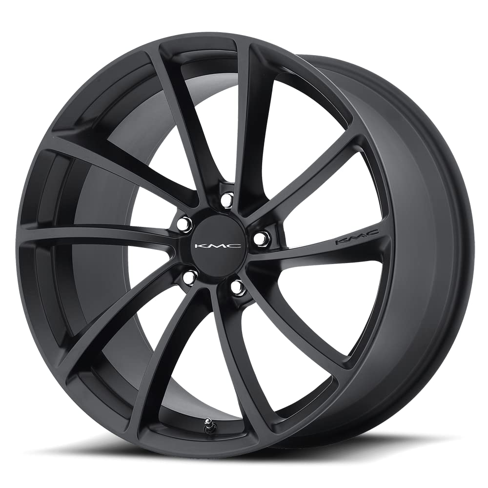 KMC Wheels Spin KM691 Satin Black Wheel (19x8.5"/5x112mm, +35mm offset)