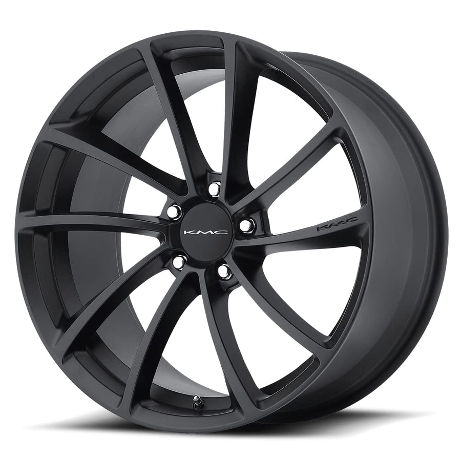 KMC Wheels Spin KM691 Satin Black Wheel (19x8.5"/5x112mm, +35mm offset)