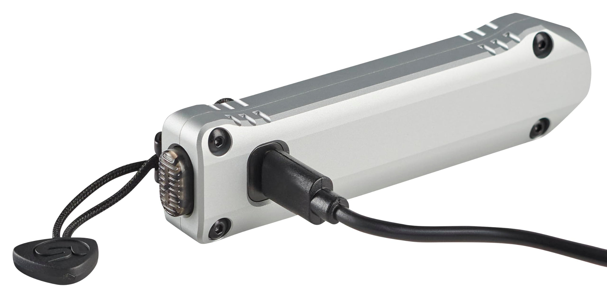 Wedge XT Streamlight 500-Lumen 1,900-Candela Flat Everyday Carry Flashlight, Includes USB-Cable and Pocket Lanyard, Silver