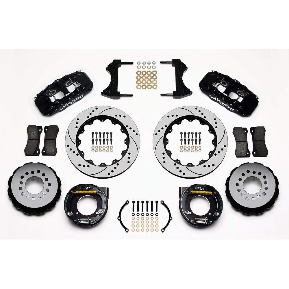 14.00" AERO4 Rear P-Brake Kit, Drilled