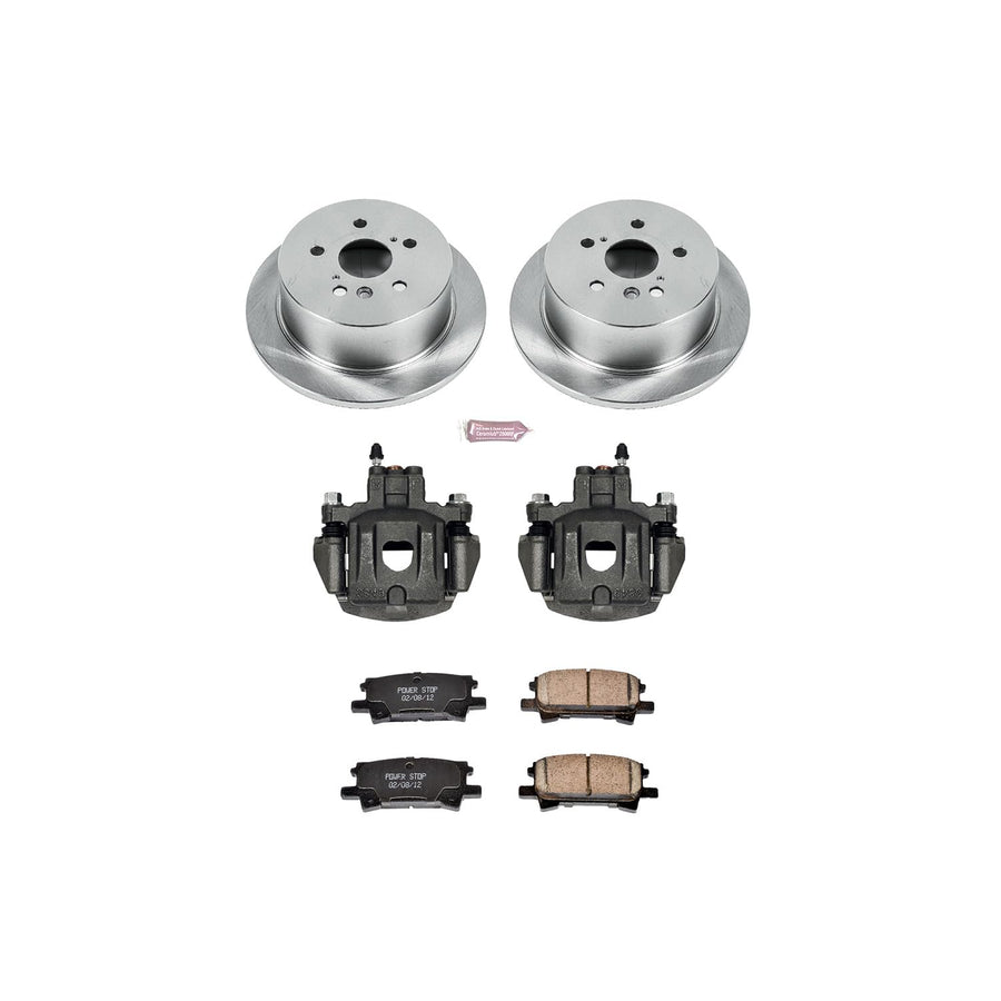 Power Stop KCOE5333 Stock Replacement Rear Brake Kit (with Calipers) For Toyota Highlander 2004-2007 [Model Specific]