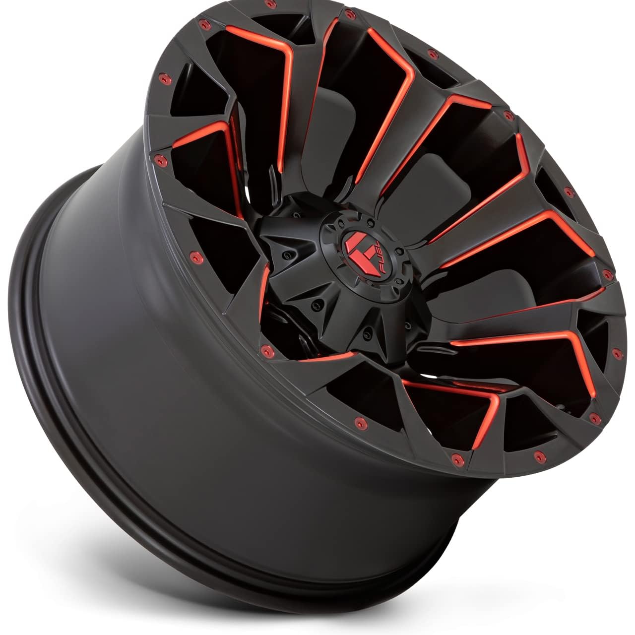 1PC Fuel D787 18X9 8X6.5 M-BLK RD-MILL 01MM - D78718908250