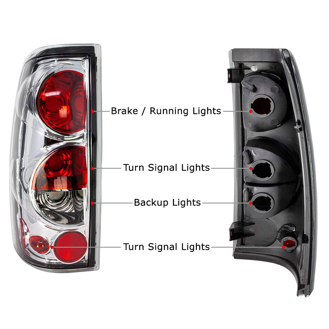 2002 GMC Sierra Winjet Left Tail Lamps
