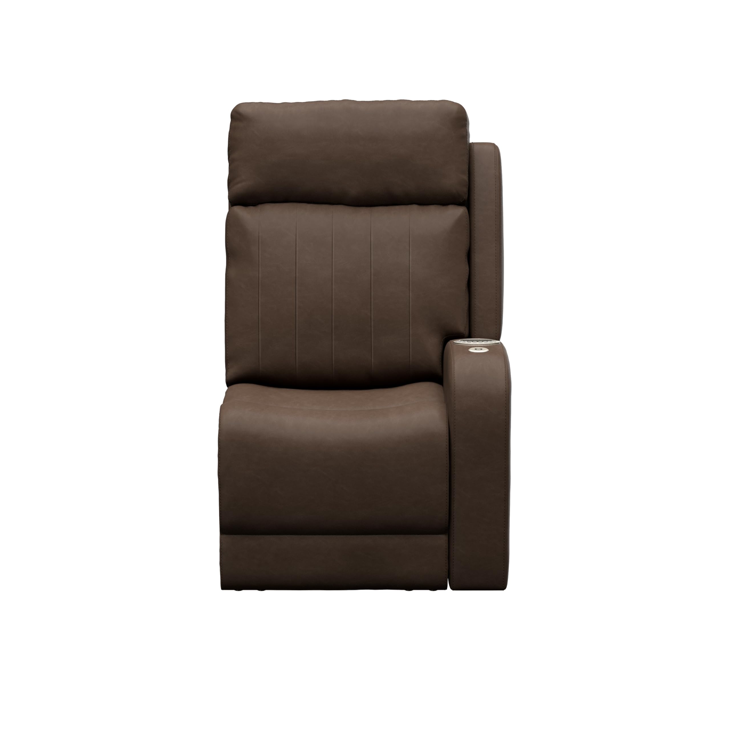 Thomas Payne Seismic Series Signature Satula RV Theater Seating Left Arm Recliner with Power Adjustable Lumbar, Headrest, Reclining, Heating, Massage, Integrated Cupholder Controls - 2024044193