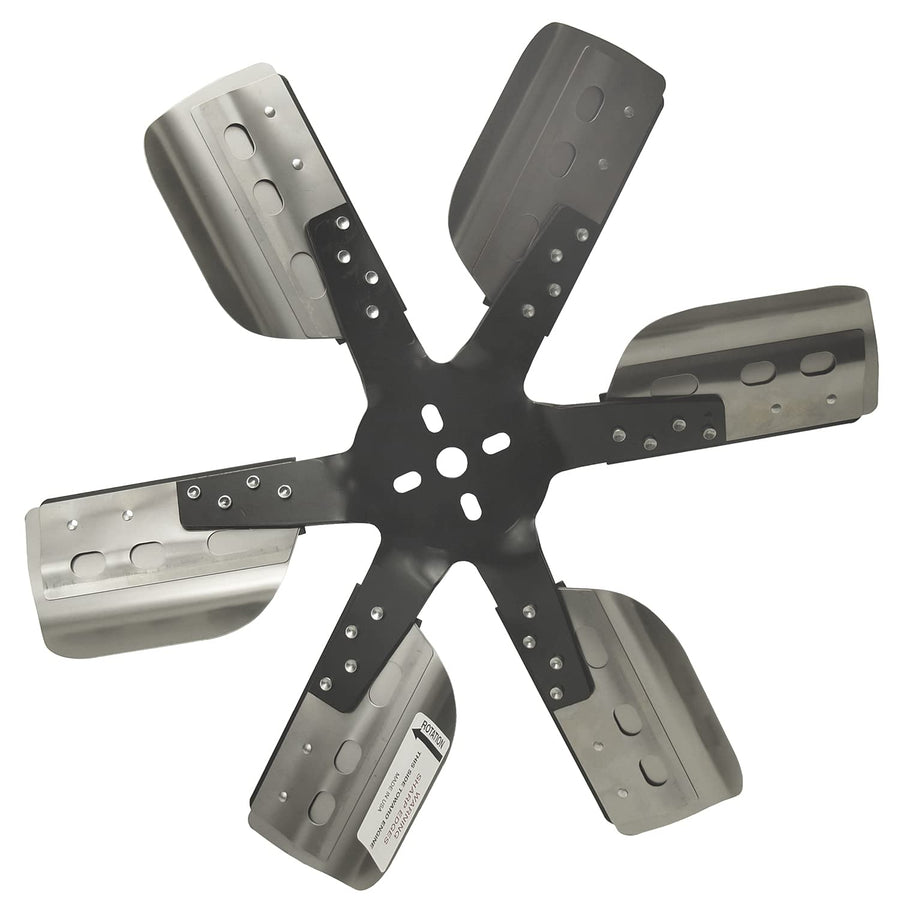 Heavy Duty Derale 17618 Fan Blade Series 1000 18" Stainless Steel Flex Fan Reverse Rotation