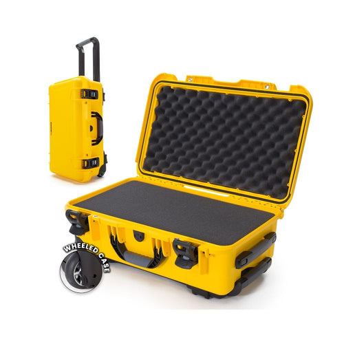 Hard Case NANUK 935 with Cubed Foam – Waterproof Protective Equipment Case with Wheels, 22” x 14” x 9” – Dustproof and Impact Resistant, Airline Carry-On Approved – Yellow