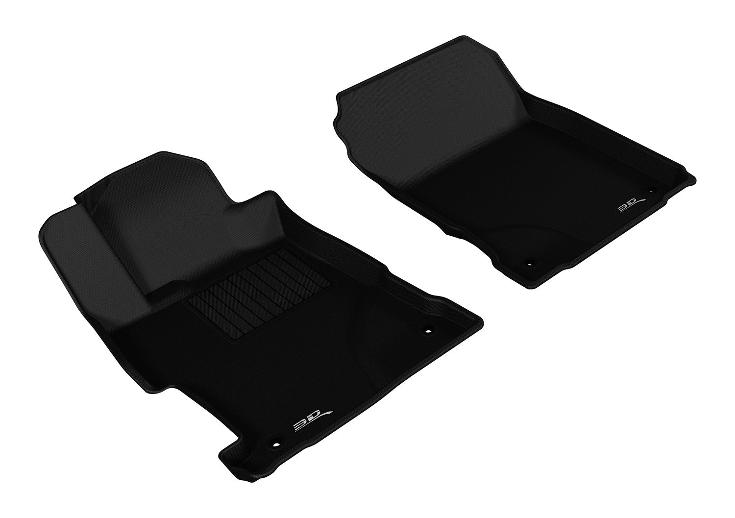 Kagu Floor Mat (Black) 3D MAXpider Custom Fit for 2013-2022 Acura ILX - 1ST Row