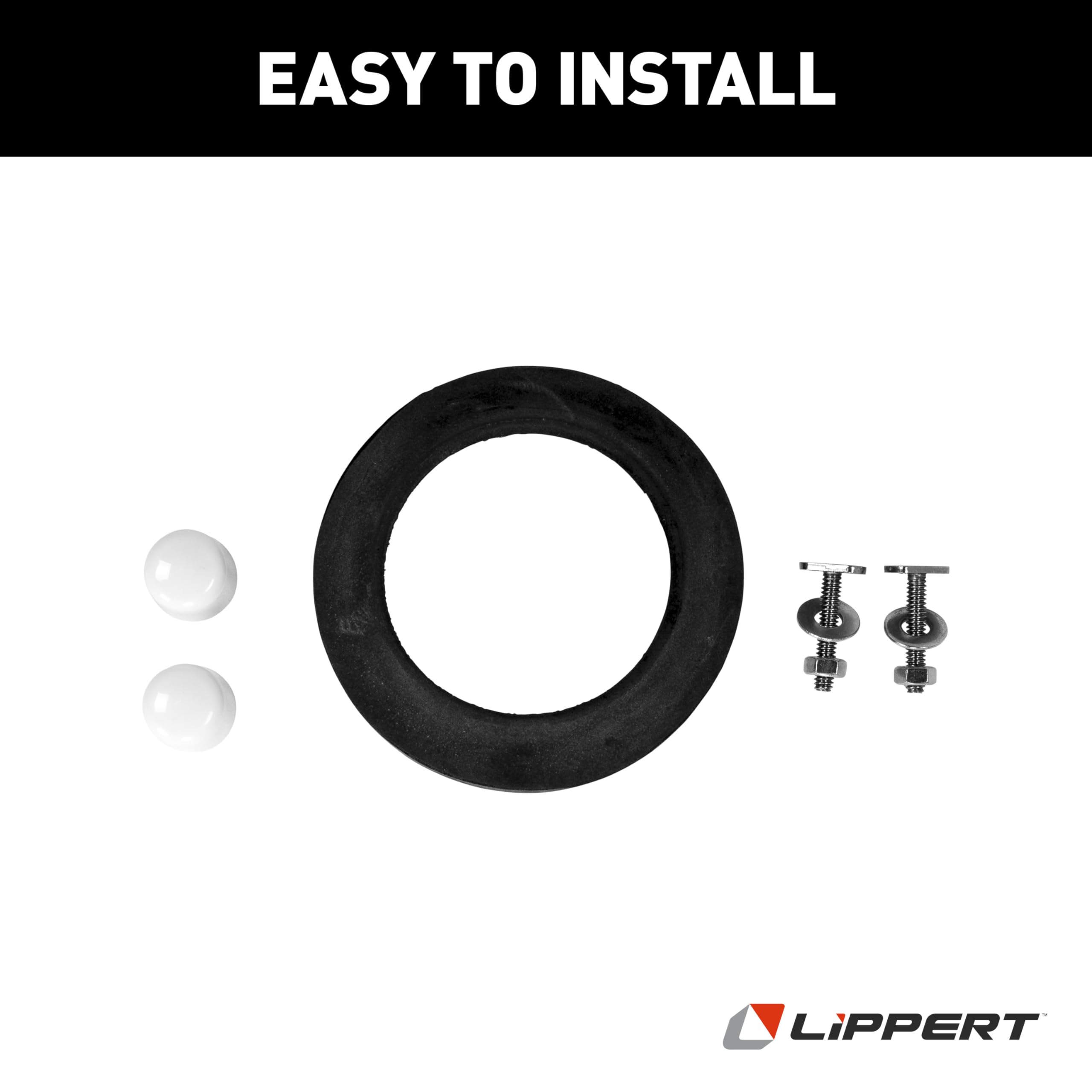 Flow Max™ Lippert Replacement RV Toilet Bottom Gasket & Mounting