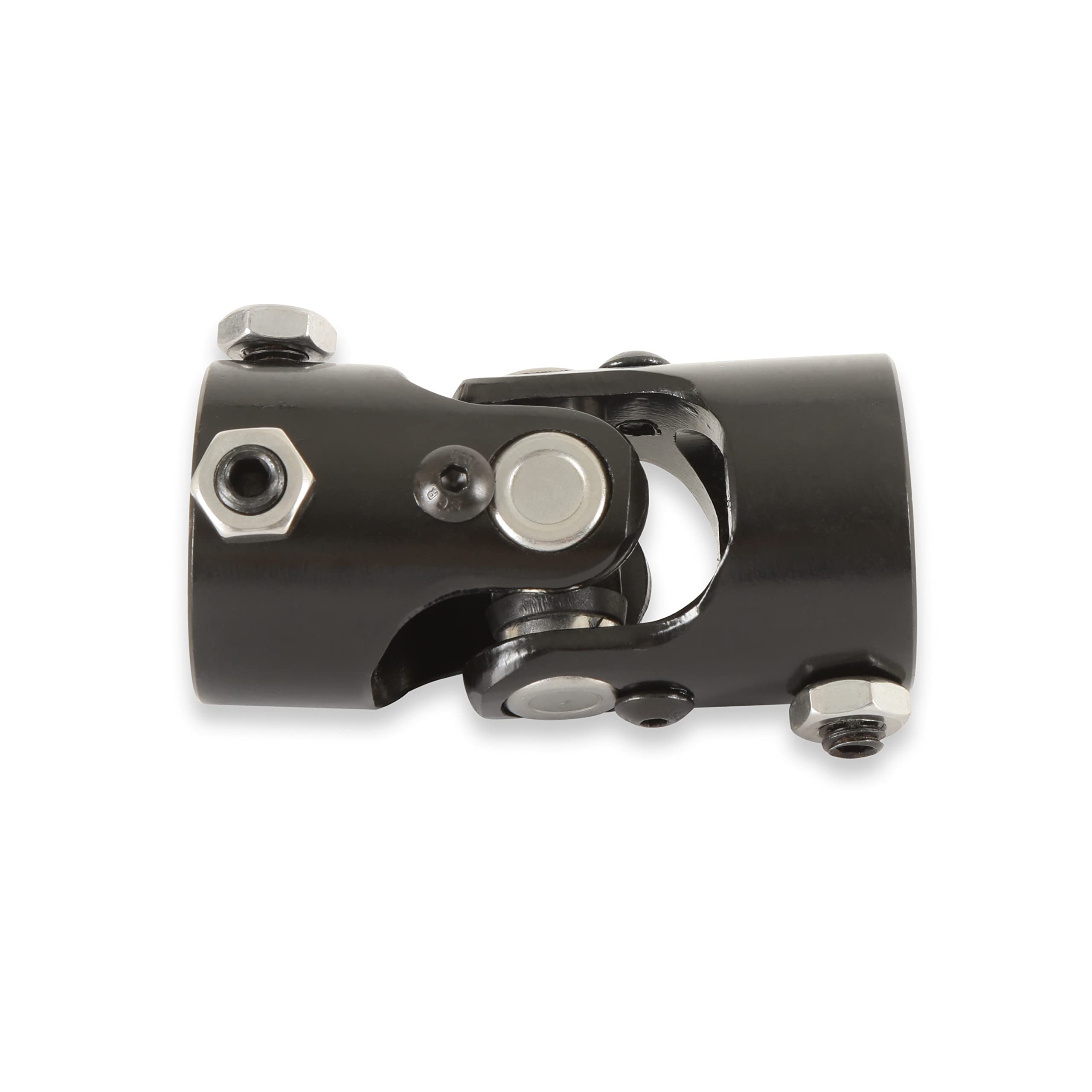 Holley U-Joint 320-104, 1 Inch 48 Spline to 1 Inch DD - Black Zinc