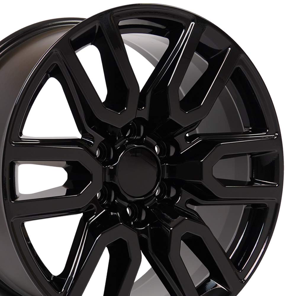 Black Wheel OE Wheels LLC CV36-20090-6550-24B Painted (20 x 9. inches /6 x 139 mm, 24 mm Offset)