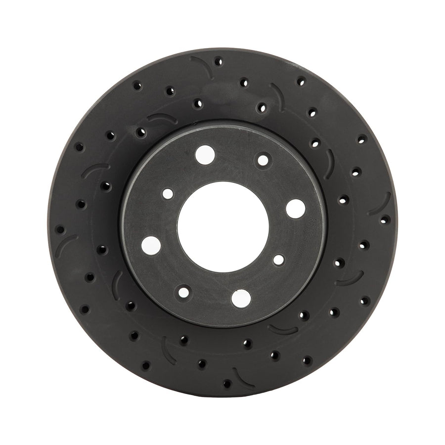 Talon Cross-Drilled and Slotted Vented Rotor, Hawk Performance Brakes, 9.45 in. Diameter, 1.77 in. Height