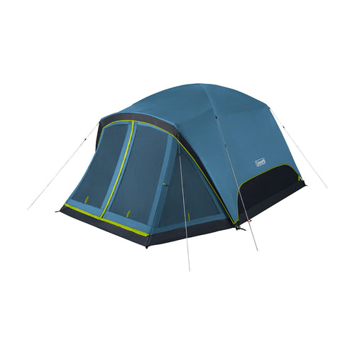 Coleman Camping Tent Skydome with Dark Room Technology, 6 Person with Screen Room
