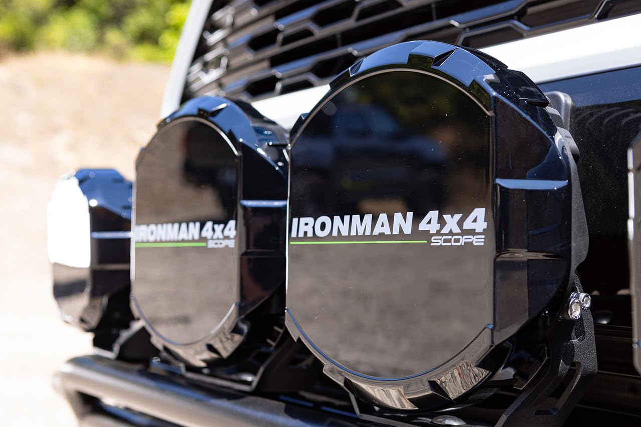 IM4x4 Ironman 9" Scope LED Driving Light Covers (Black)