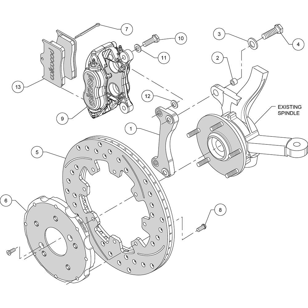 12.19" FDLI Front Hat Kit