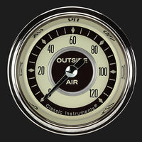 Nostalgia Classic Instruments 2-1/8" Outside Air Temperature Gauge NT199SHC