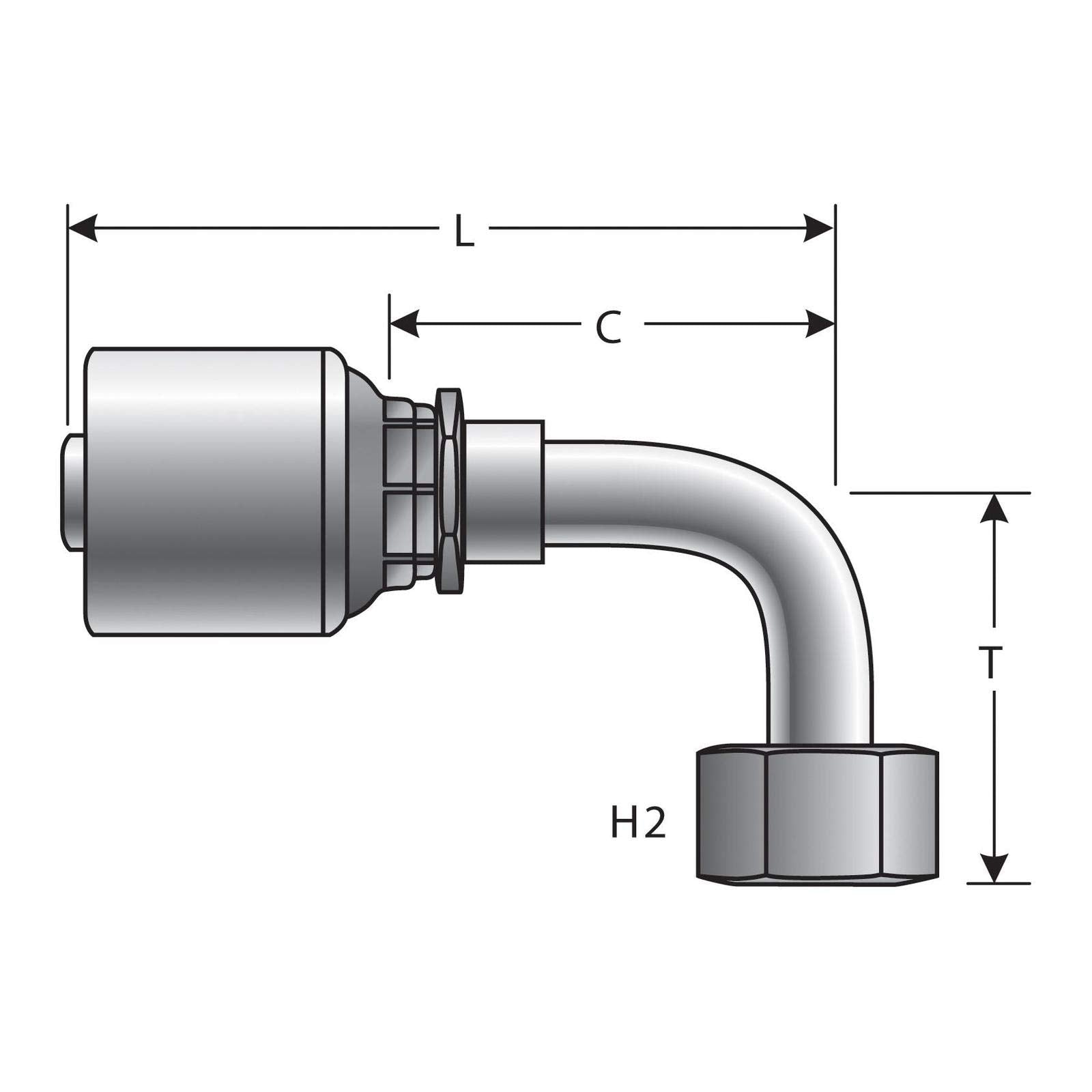 Gates Hydraulic G25181-1616 Coupling