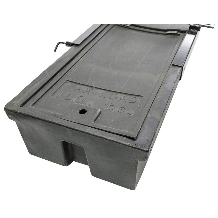 Black Lippert 236558 RV Double Box Under Chassis Storage Unit