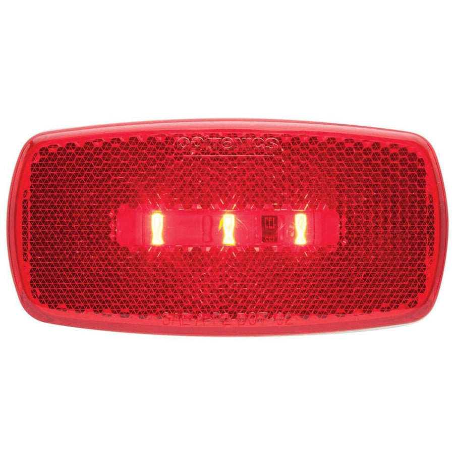 Optronics Surface Mount MCL32RS LED Marker Clearance Light with Reflex, Red