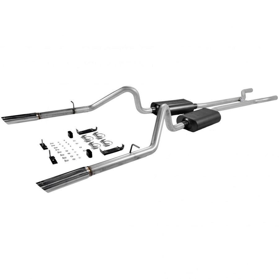 American Thunder Flowmaster 17289 Crossmember-Back Exhaust Kit 2.5 Inch Aluminized Steel Compatible with 1966-1967 Ford Fairlane with V8 engine