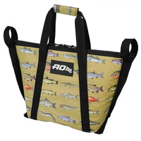 2' AO Coolers Insulated Fish Kill Bag - Portable, Leakproof Fish Cooler with Heavy-Duty Handles - 24" x 16", Multi (AOMFB2FT)