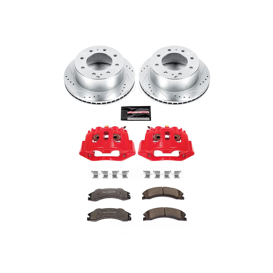 Brake Kit Power Stop KC5563-36 with Caliper (Rear Truck and Tow), 1 Pack For Chevrolet Silverado 2500 HD, Chevrolet Silverado 3500 HD, GMC Sierra 2500 HD, GMC Sierra 3500 HD [Model Specific]