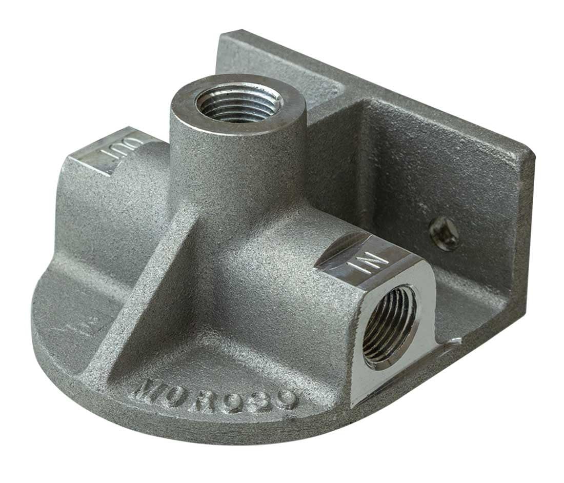 Moroso Remote Oil Filter Mount 23700, Fits Early Ford/Chrysler Filters w/ 3/4-16 thread