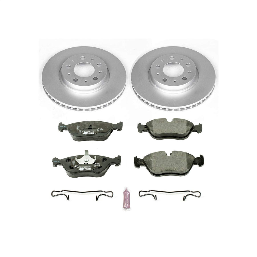 Power Stop ESK572 Euro-Stop Front Brake Kit For Volvo 850 1994-1997, Volvo C70 1998-2004, Volvo S70 1998-2000, Volvo V70 1998-2000 [Model Specific]