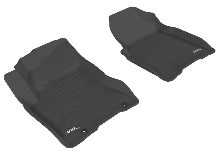 Kagu Floor Mat (Black) 3D MAXpider Custom Fit Compatible with Nissan Rogue 2008-2013 - Front Row