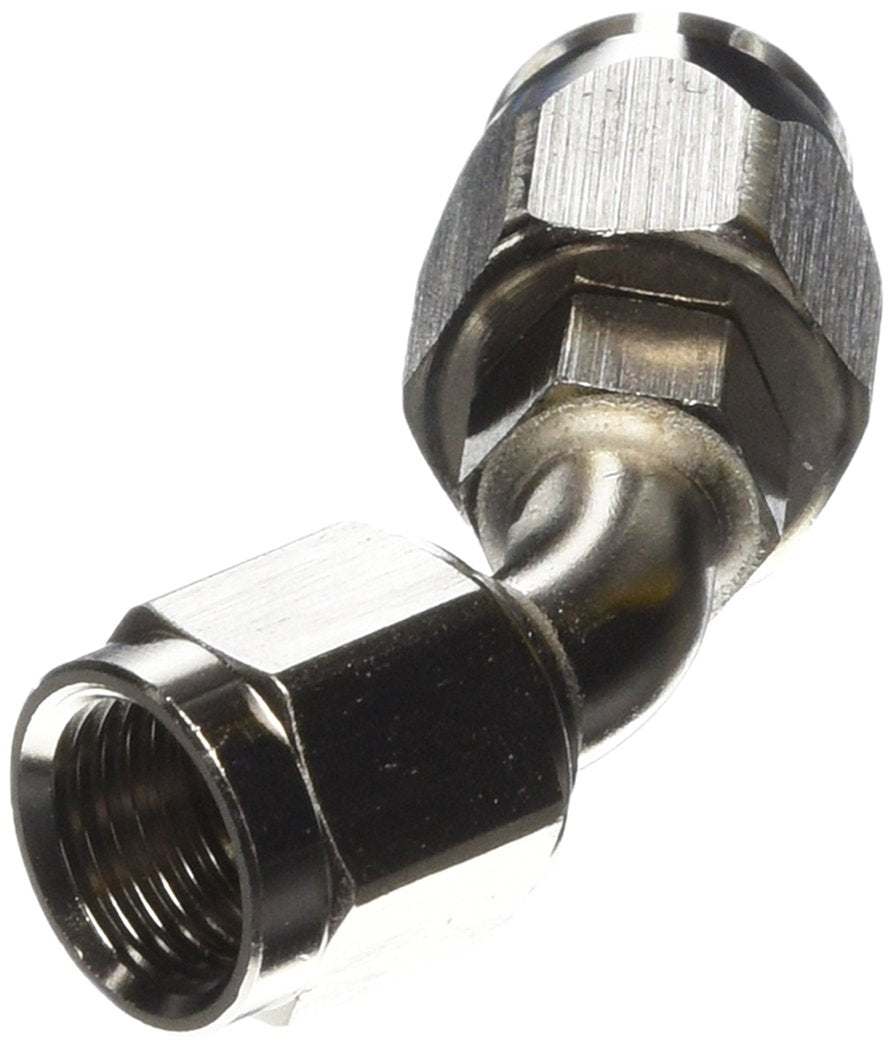 Endura Edelbrock 610091 Anodized Aluminum -6AN 45-Degree Hose End